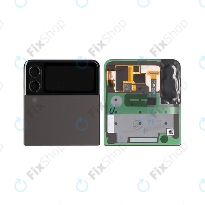 Samsung Galaxy Z Flip 3 F711B - LCD Displej + Dotykové Sklo + Rám (Vnější) (Phantom Black) - GH97-26773A Genuine Service Pack