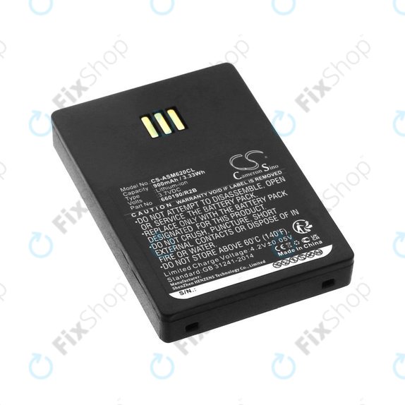 Baterie pro Siemens Openstage WL3, Ascom, Aastra, Innovaphone, 900mAh, Li-Ion, 3.7V, 660190/R2B, HQ