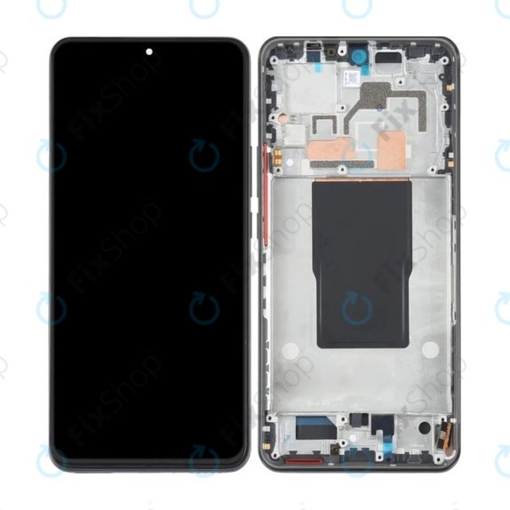 Xiaomi 12T Pro 22081212UG - LCD Displej + Dotykové Sklo + Rám (Black) OLED