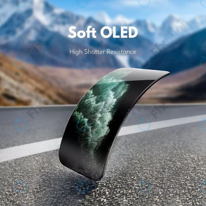Displej Soft OLED pro iPhone 11 Pro Max, Dotykové sklo s rámem, FixPremium