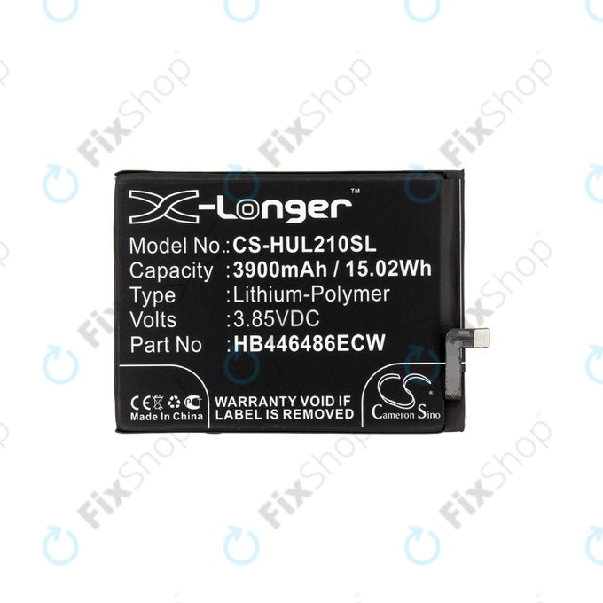 Baterie pro Huawei P Smart Pro 2019, 3900mAh, Li-Pol, 3.85V, HB446486ECW, HQ