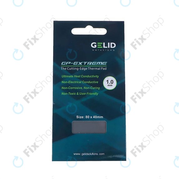 Teplovodivá podložka GELID GP-Extreme, 12 W/mK, 80 × 40 × 1.0mm