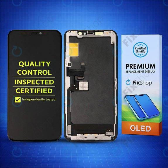 Displej Hard OLED pro iPhone 11 Pro, Dotykové sklo s rámem, FixPremium