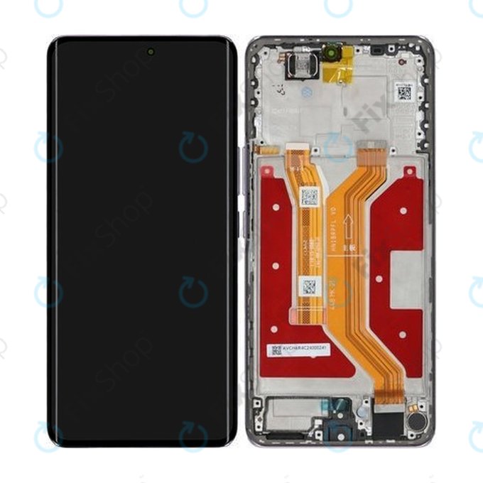 Honor Magic7 Lite - LCD Displej + Dotykové Sklo + Rám (Titanium Purple) - 0235AMMP Genuine Service Pack