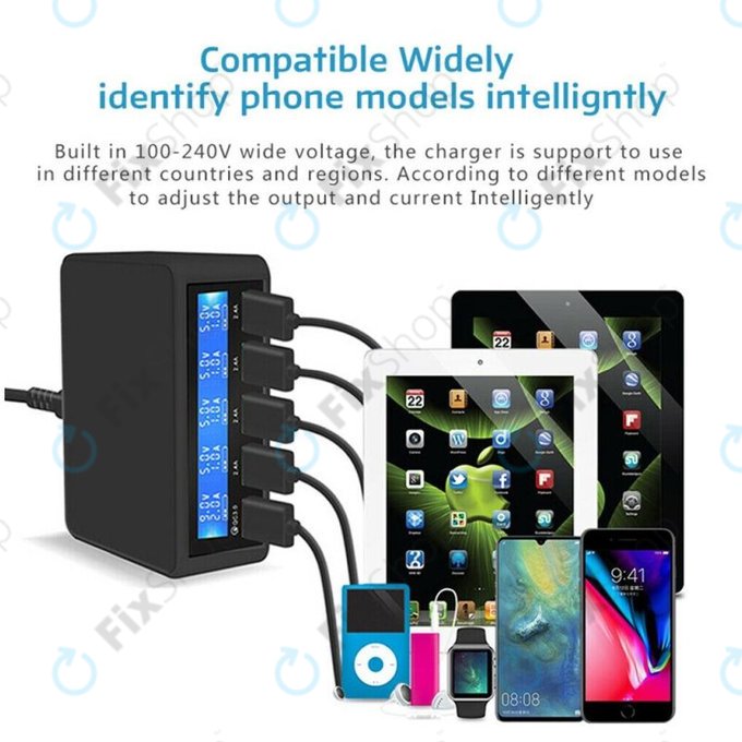 FixPremium - USB Servisní Nabíjecí Stanice s USB 3.0 a USB-C