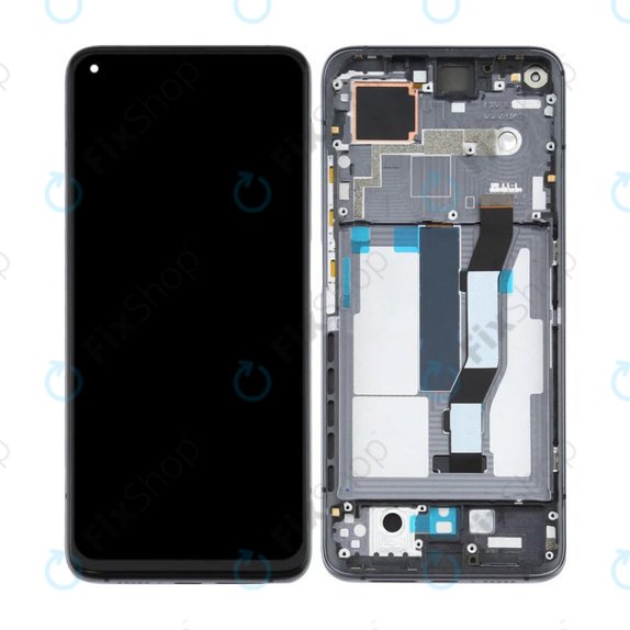 Xiaomi Mi 10T 5G M2007J3SY, Mi 10T Pro 5G M2007J3SG - LCD Displej + Dotykové Sklo + Rám (Cosmic Black) TFT