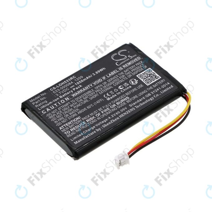 Baterie pro Logitech Harmony Touch, Ultimate, 1050mAh, Li-Ion, 3.7V, 533-000083, HQ