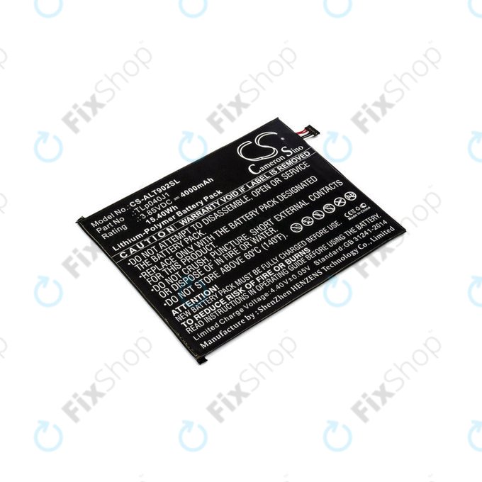 Baterie pro Alcatel 8082, Alcatel 9024w, 4000mAh, Li-Pol, 3.85V, TLp040J1, HQ