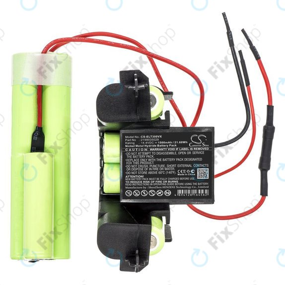 Baterie pro Electrolux ErgoRapido ZB3004, ZB3005, ZB3006, AEG AG3004, AG3005, AG3006, 1500mAh, Ni-MH, 14.4V, 2199035029, HQ