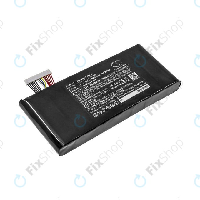 Baterie pro MSI GT72, MSI WT72, 7500mAh, Li-Ion, 11.1V, BTY-L77, HQ