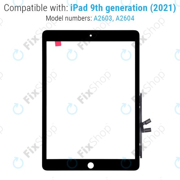 Dotykové sklo pro iPad (9th Gen 2021), Black