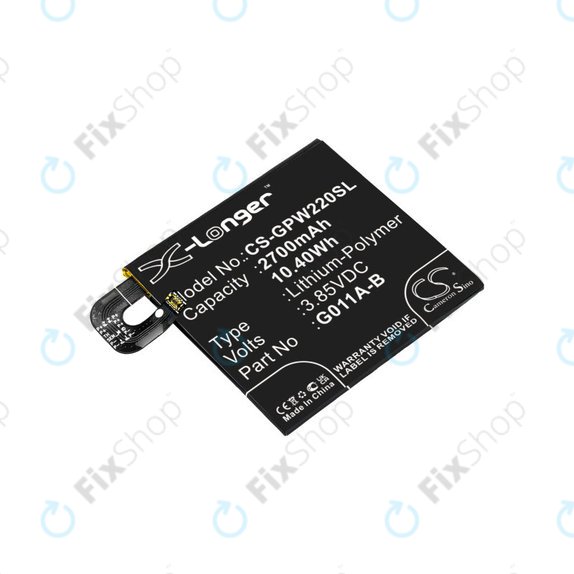 Baterie pro Google Pixel 2 G011A, 2700mAh, Li-Pol, 3.85 V, G011A-B, HQ