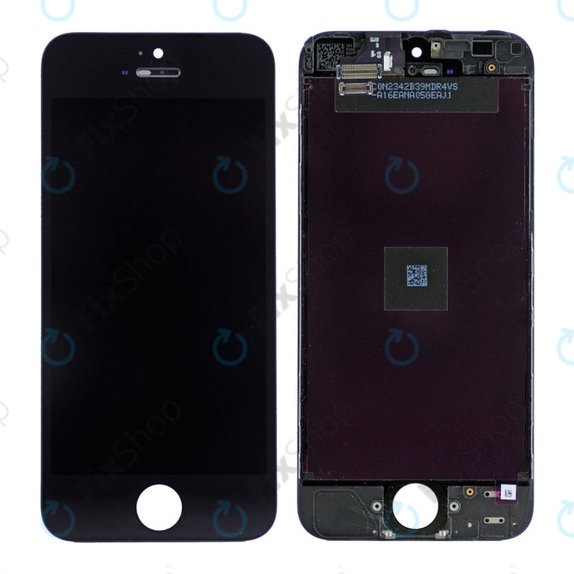 Displej pro iPhone 5, Black, Dotykové sklo s rámem