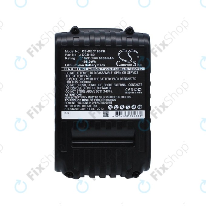 Dewalt CL-series, DC-series - Baterie DCB18x / DCB20x Li-Ion 6000mAh HQ