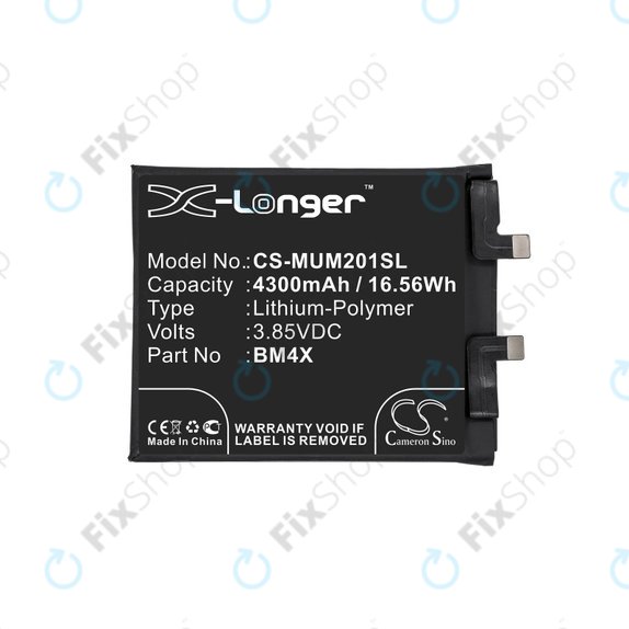 Baterie pro Xiaomi Mi 11, 4300mAh, Li-Pol, 3.85 V, BM4X, HQ