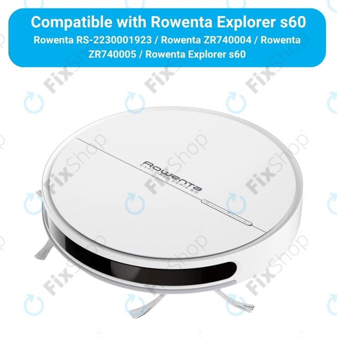 Sada náhradních dílů pro Rowenta Explorer s60 (1x Hlavní kartáč, 2x Filtr, 4x Boční kartáč, 2x Mopovací útěrka)