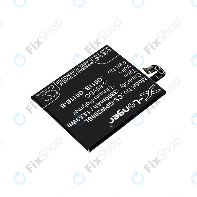 Baterie pro Google Pixel 2 XL G011C, 3800mAh, Li-Pol, 3.85 V, G011B, HQ