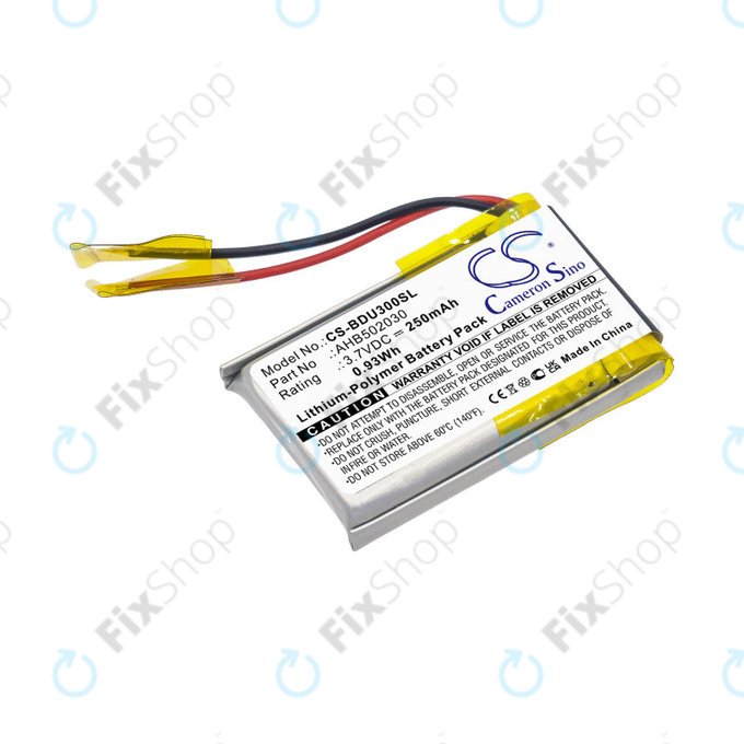 Baterie pro Bosch Bdu3xx, Bosch Intuvia Display, 250mAh, Li-Pol, 3.7V, 502030, HQ