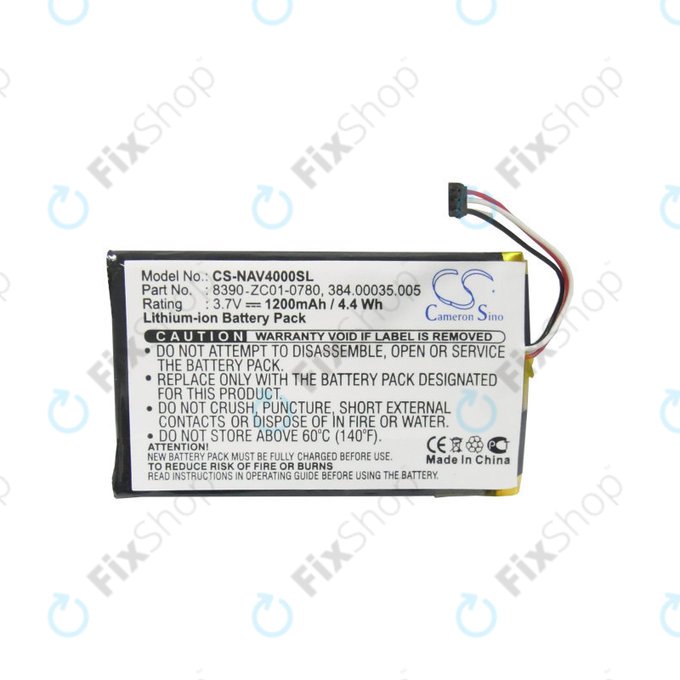 Baterie pro Navigon 40 Easy, Plus, Premium, 1200mAh, Li-Pol, 3.7V, 8390-ZC01-0780, HQ