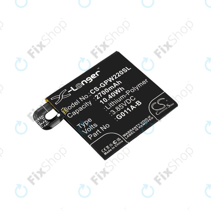 Baterie pro Google Pixel 2 G011A, 2700mAh, Li-Pol, 3.85 V, G011A-B, HQ