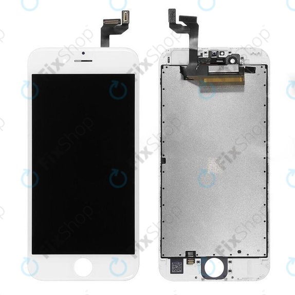 Displej pro iPhone 6S, White, Dotykové sklo s rámem, Refurbished