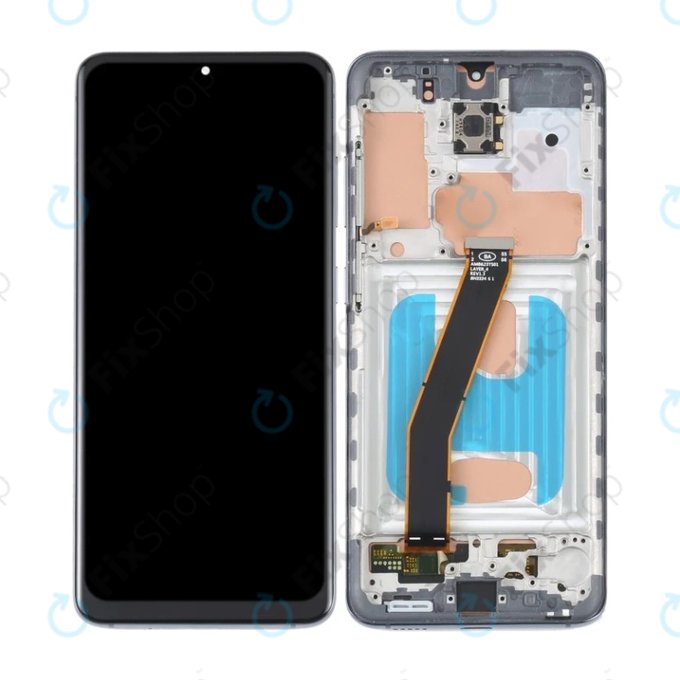 Samsung Galaxy S20 G980F - LCD Displej + Dotykové Sklo + Rám (Cosmic Grey) TFT