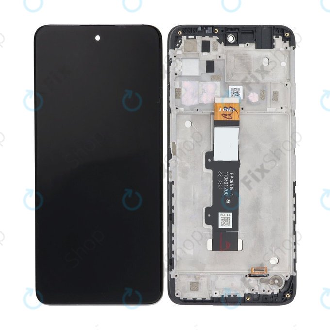 Motorola Moto E32s - LCD Displej + Dotykové Sklo + Rám (Slate Grey) TFT