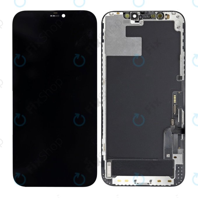 Displej In-Cell HD+ pro iPhone 12, 12 Pro, Dotykové sklo s rámem