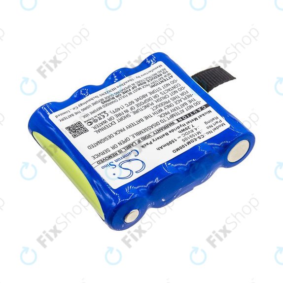 Baterie pro Edan Cs-01, Edan H100, Edan H100b, Edan H100n, 1500mAh, Ni-MH, 4.8V, 4XNR49AA1500P, HQ