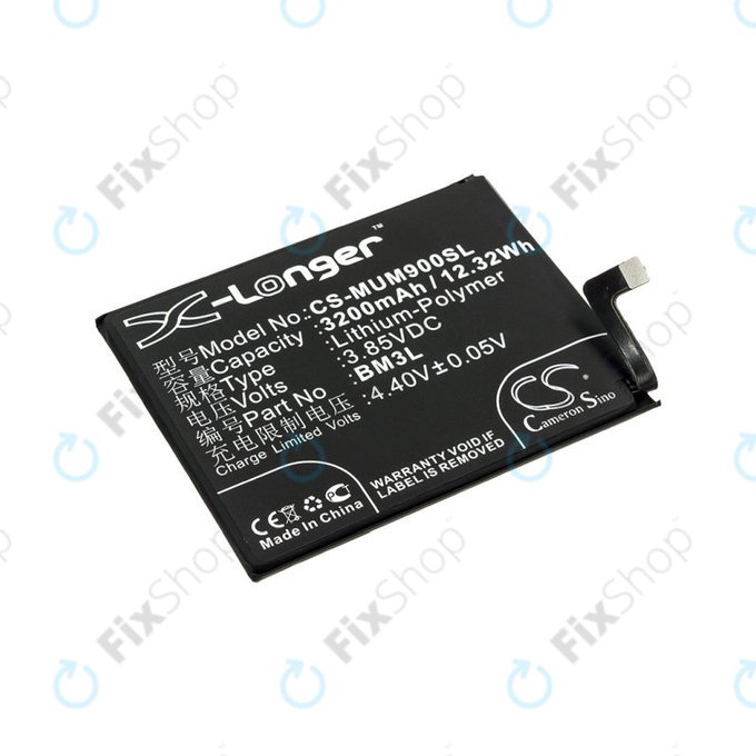 Baterie pro Xiaomi Mi 9, 3200mAh, Li-Pol, 3.85 V, BM3L, HQ