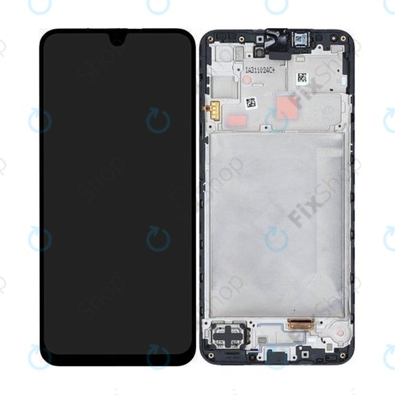 Displej pro Samsung A16 4G, Black, Dotykové sklo s rámem, GH82-36253A, Genuine Service Pack