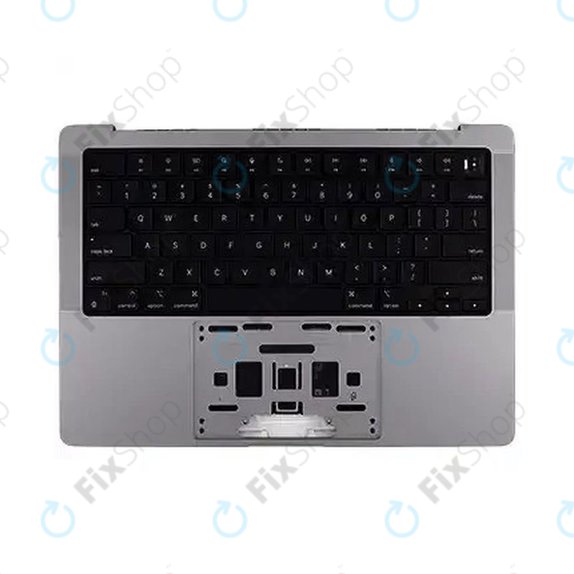 Horní rám klávesnice pro MacBook Pro 14", A2918 (2023), s klávesnicí US a baterií, Space Black, 661-37958, Genuine Apple