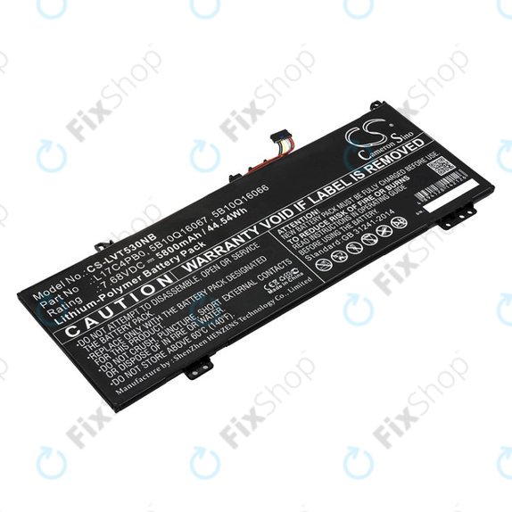 Baterie pro Lenovo Air 14, Flex 6, Ideapad 530, Yoga 530, 5800mAh, Li-Pol, 7.68V, L17C4PB0, HQ