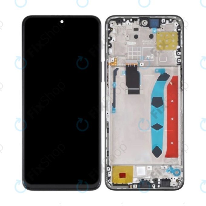 Honor X8 - LCD Displej + Dotykové Sklo + Rám (Midnight Black) TFT