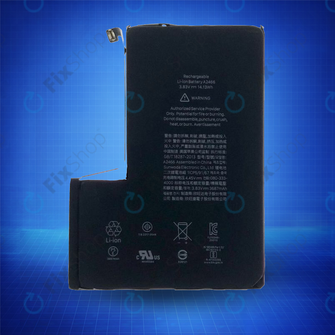 Baterie pro iPhone 12 Pro Max, 3687mAh, A2466, Service Pack