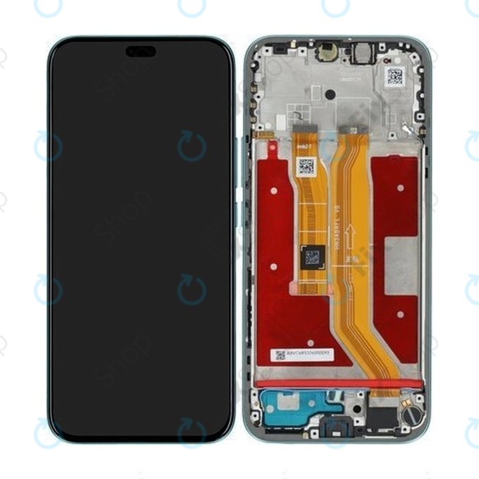 Honor 400 Lite - LCD Displej + Dotykové Sklo + Rám (Marrs Green) - 0235ANTH Genuine Service Pack
