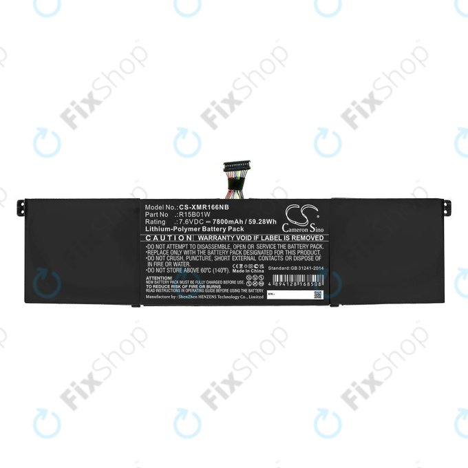 Baterie pro Xiaomi Mi Pro 15.6 i3, i5, i6, 7800mAh, Li-Pol, 7.6V, R15B01W, HQ