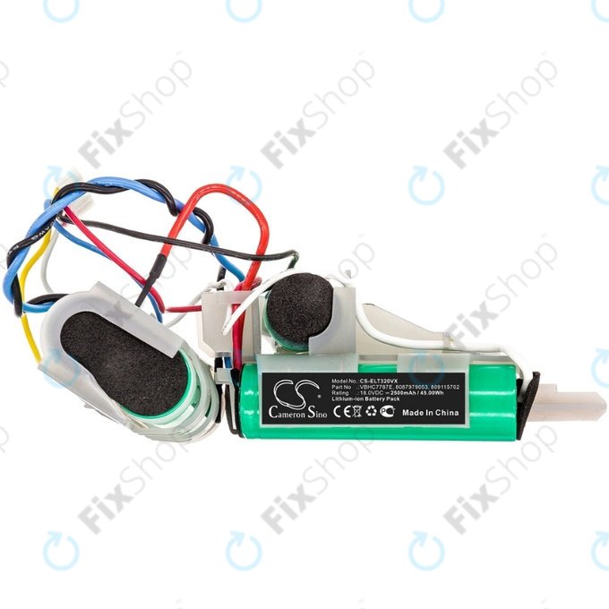 AEG Electrolux Ergorapido-series, CX-7-series, QX8-series - Baterie 8087979053, 809115702, VBHC7787E Li-Ion 18.0V 2500mAh HQ