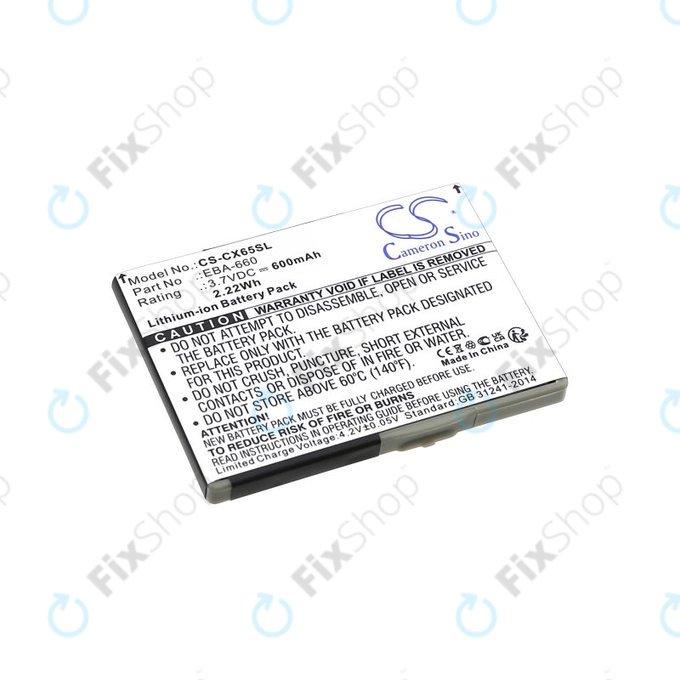 Baterie pro Siemens M8, A31, CS66, SS66, 600mAh, Li-Ion, 3.7V, EBA-660, HQ