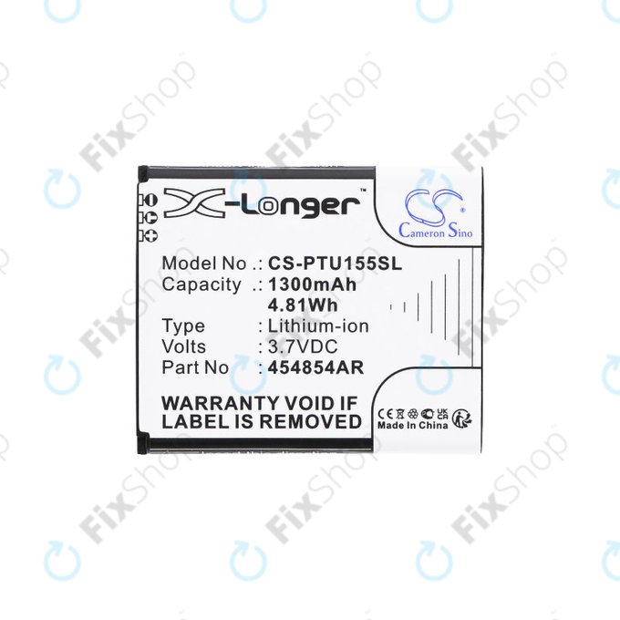 Baterie pro Panasonic Kx-Tu150, Kx-Tu150exr, 1300mAh, Li-Ion, 3.7V, 454854AR, HQ