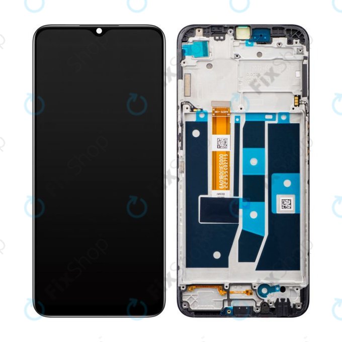 Oppo A54s CPH2273 - LCD Displej + Dotykové Sklo + Rám (Black) - 4908020 Genuine Service Pack