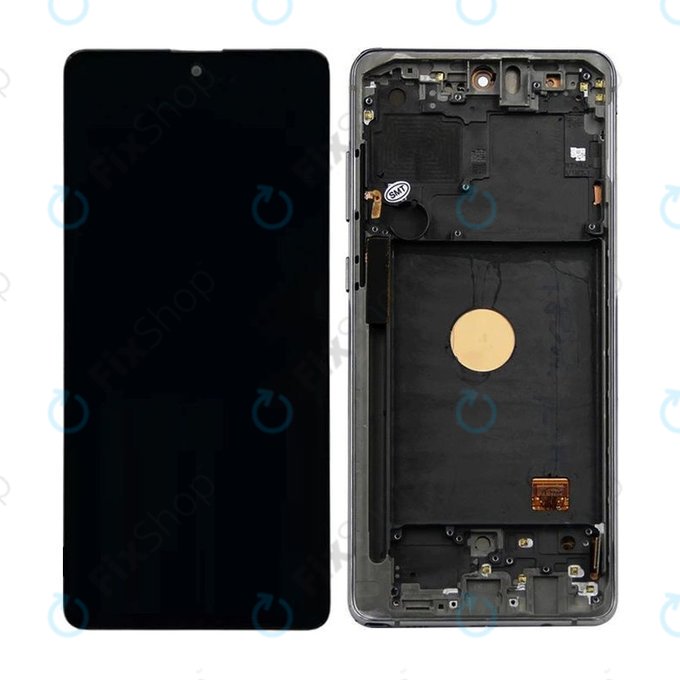 Samsung Galaxy Note 10 Lite N770F - LCD Displej + Dotykové Sklo + Rám (Aura Black) TFT