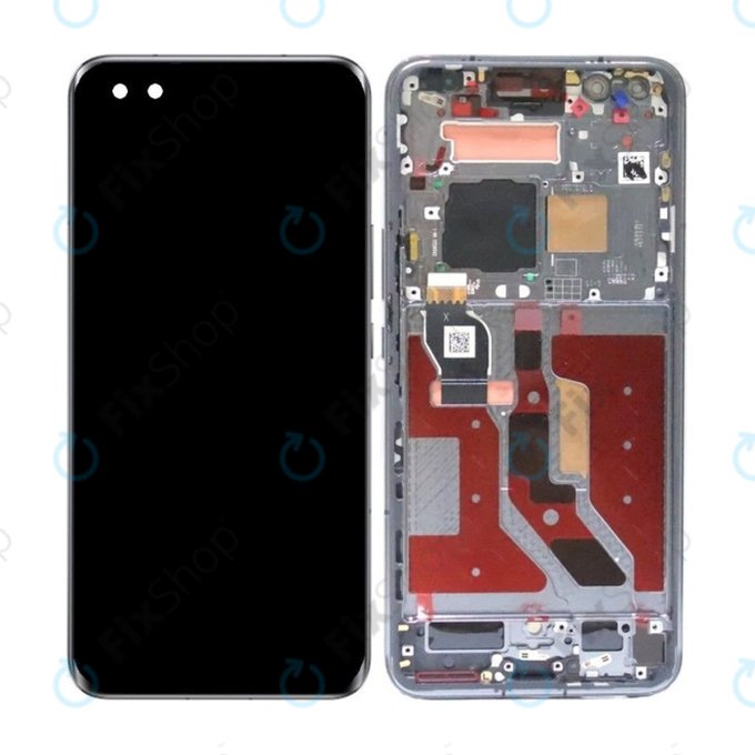 Honor Magic5 Pro PGT-N19 - LCD Displej + Dotykové Sklo + Rám (Black) OLED