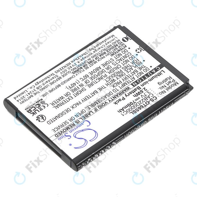 Baterie pro Alcatel One Touch 2010D, 700mAh, Li-ion, 3.7V, CAB22D0000C1, HQ