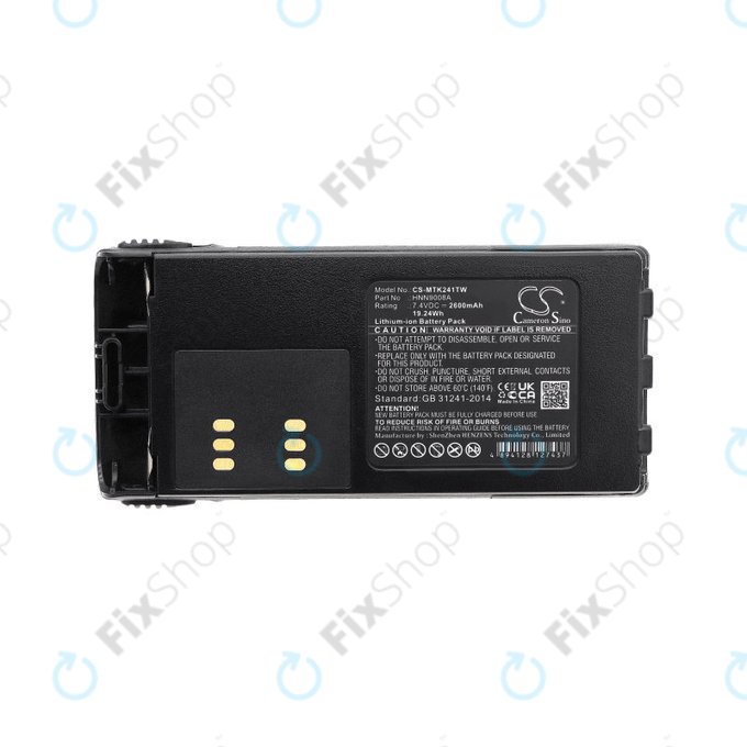 Baterie pro Motorola GP, HT, MTX, Pro, 2600mAh, Li-Ion, 7.4V, HNN9008A, HQ