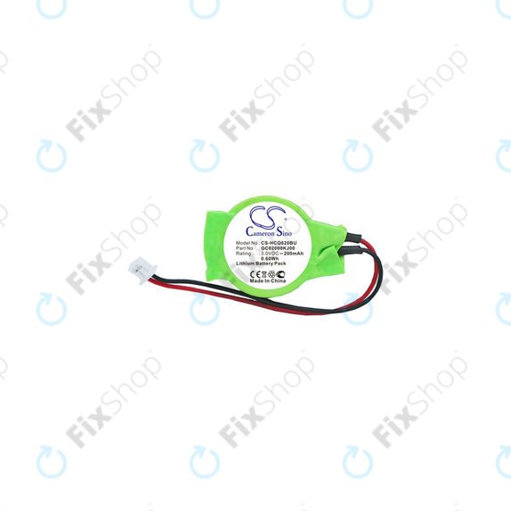 Baterie pro CMOS for Advent, Asus, HP, MSI, 200mAh, Lithium, 3V, GC02000KJ00, HQ