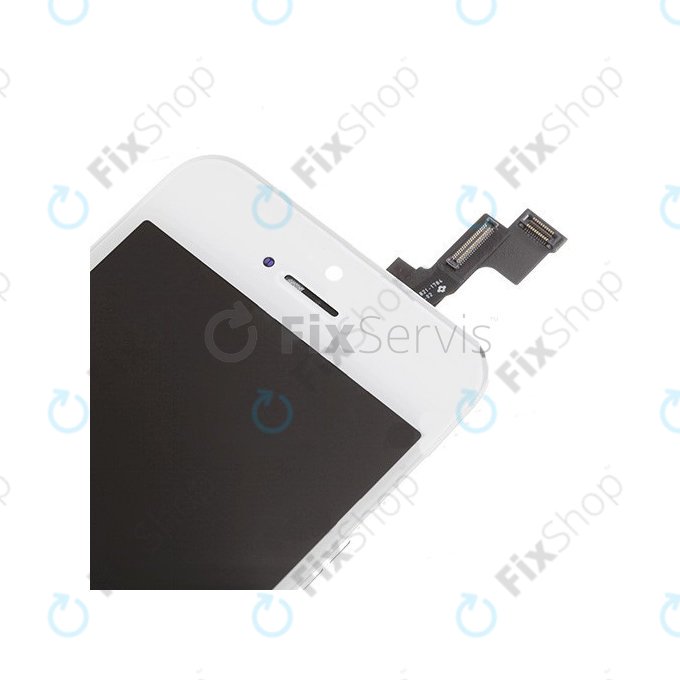 Displej pro iPhone 5S, SE, White, Dotykové sklo s rámem