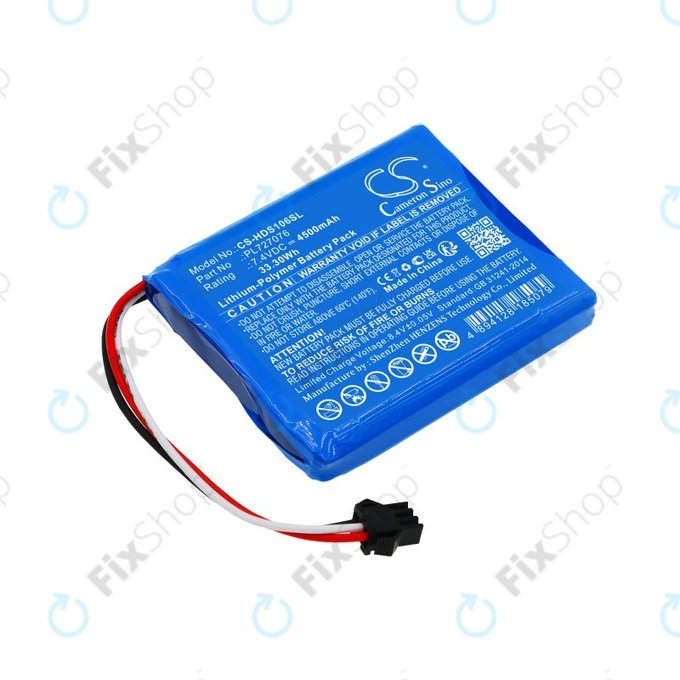 Baterie pro Hantek DSO-1062B, DSO-1202B, DSO-1202S, 4500mAh, Li-Pol, 7.4V, PL727076, HQ