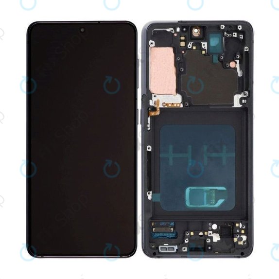 Samsung Galaxy S21 G991B - LCD Displej + Dotykové Sklo + Rám (Phantom Gray) TFT