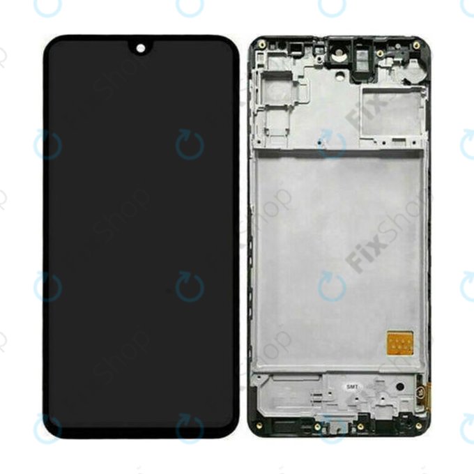 Samsung Galaxy M31s M317F - LCD Displej + Dotykové Sklo + Rám (Mirage Black) OLED